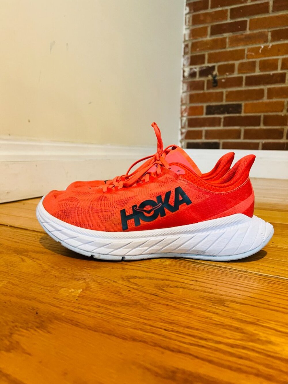 Hoka One One Carbon X 2 Men's Size 11 D (Medium) Running Shoes Fiesta